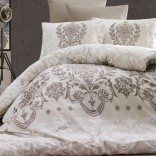 Единичен спален комплект ранфорс памук - ДАЛИАН екрю